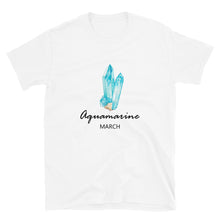 Load image into Gallery viewer, March Birthstone Unisex T-Shirt